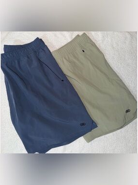 Set of 2 Legend Athletic Shorts Performance Drawstring 7” Inseam Casual Lounge